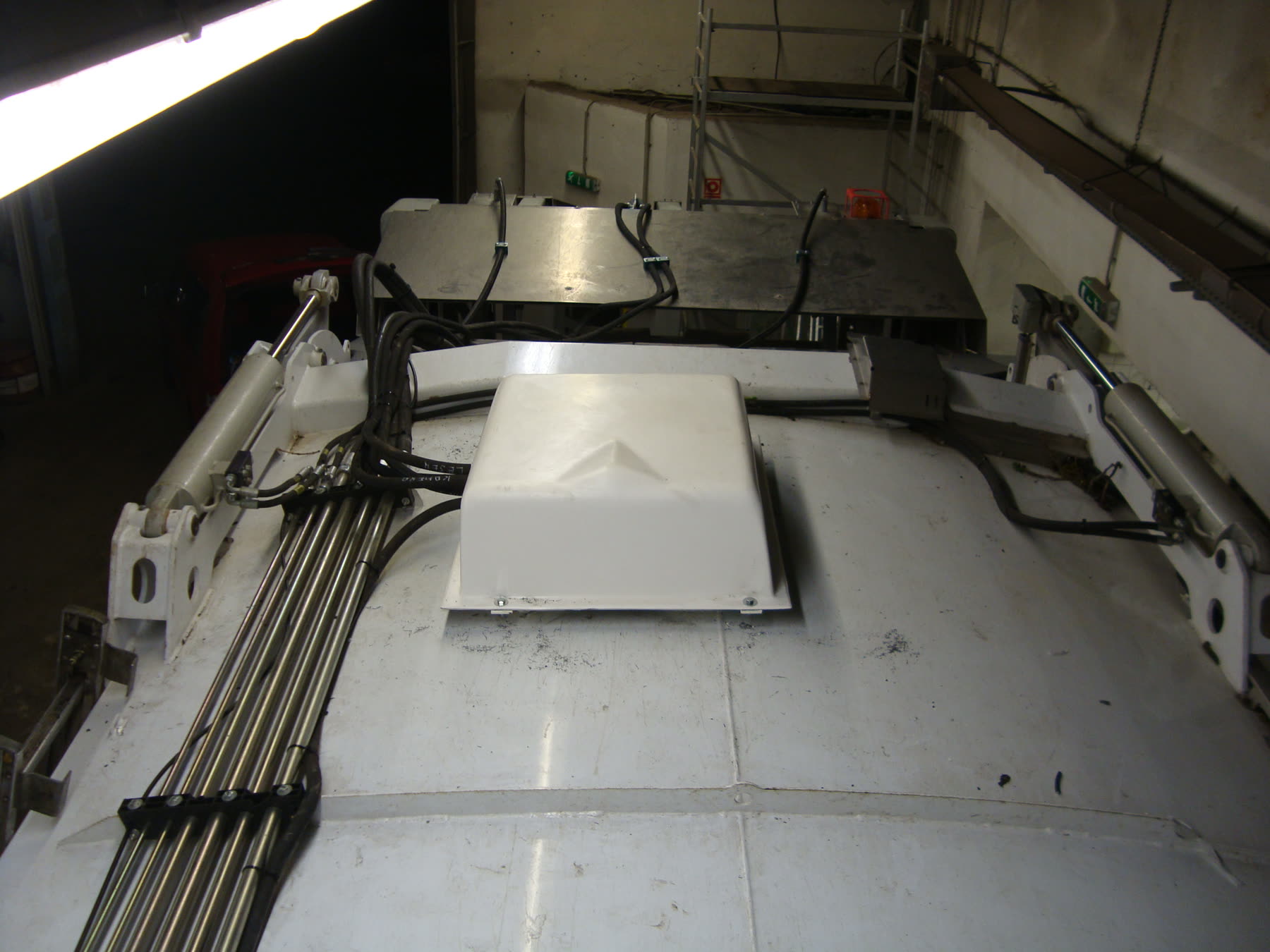 Armoured IoT unit on truck roof
